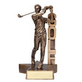 Male Golf Billboard Resin Series Trophy (6.5")